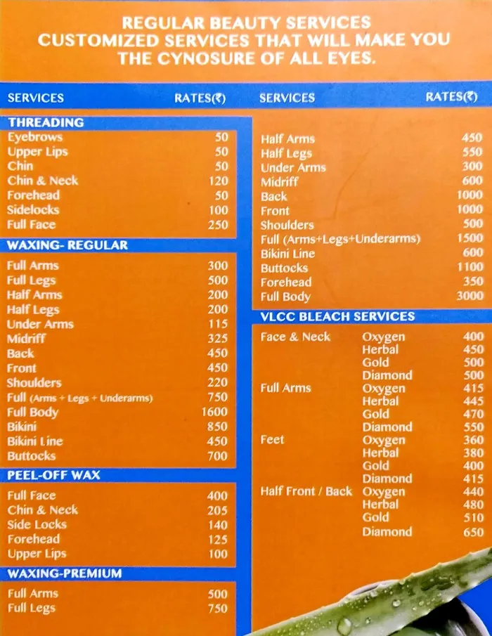 VLCC Salon Price List (Packages) Updated In March 2023, 46% OFF